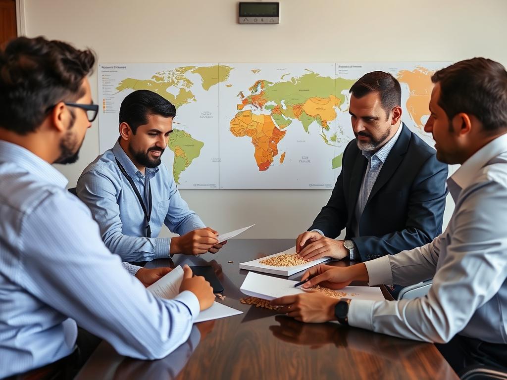 Reunião entre produtor brasileiro e trading especializada em mercados de risco Reunião entre produtor brasileiro e trading especializada em mercados de risco