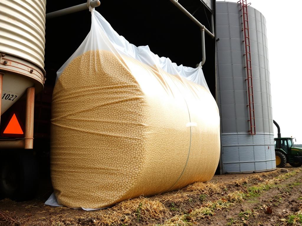 Silo tipo bag para armazenamento flexível de silagem