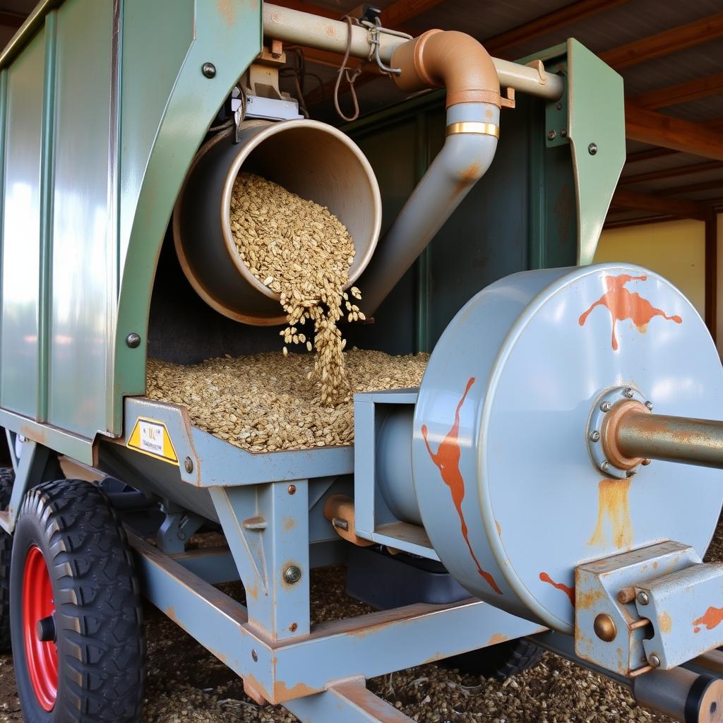 Vagão misturador para grandes volumes de ração para gado de leite