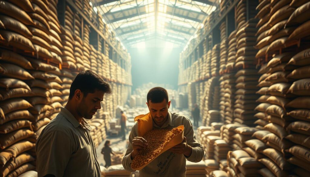 déficit de armazenagem