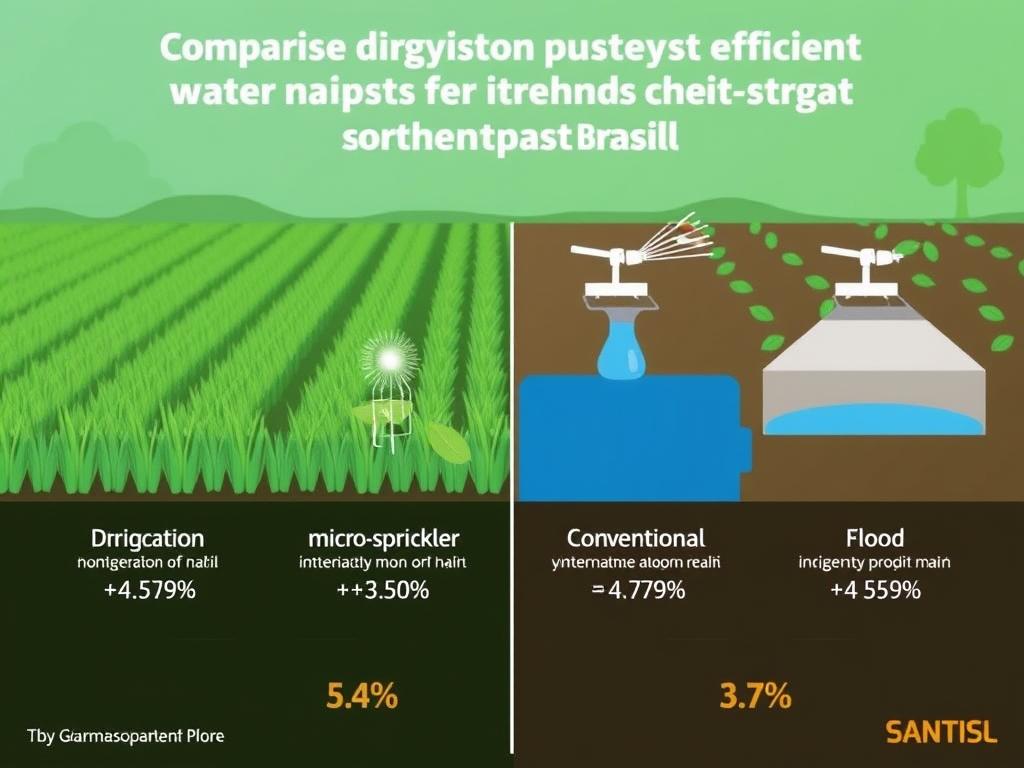 Comparação entre diferentes sistemas de irrigação e sua eficiência no uso da água