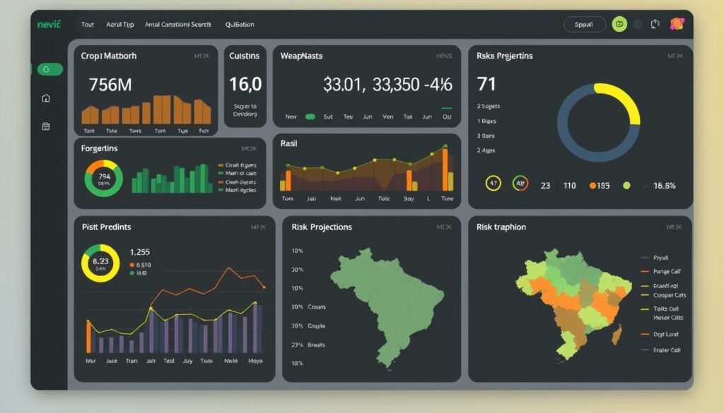 Dashboard de monitoramento para sistema de pagamento por safra antecipada