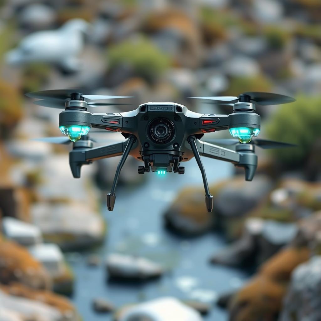 Drone avançado com inteligência artificial para mapeamento automático de nascentes