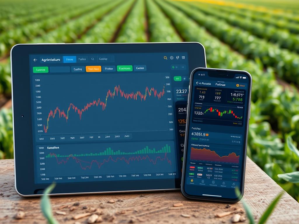 Ferramentas digitais para vender contratos futuros de produção na fazenda por conta própria