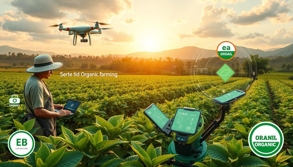 Futuro da agricultura orgânica digital com blockchain no Brasil