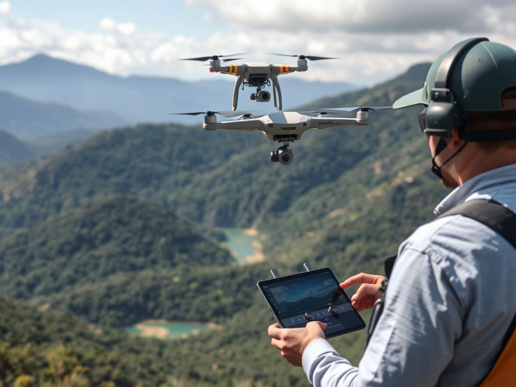 Mapeamento de nascentes na Serra da Mantiqueira utilizando drones