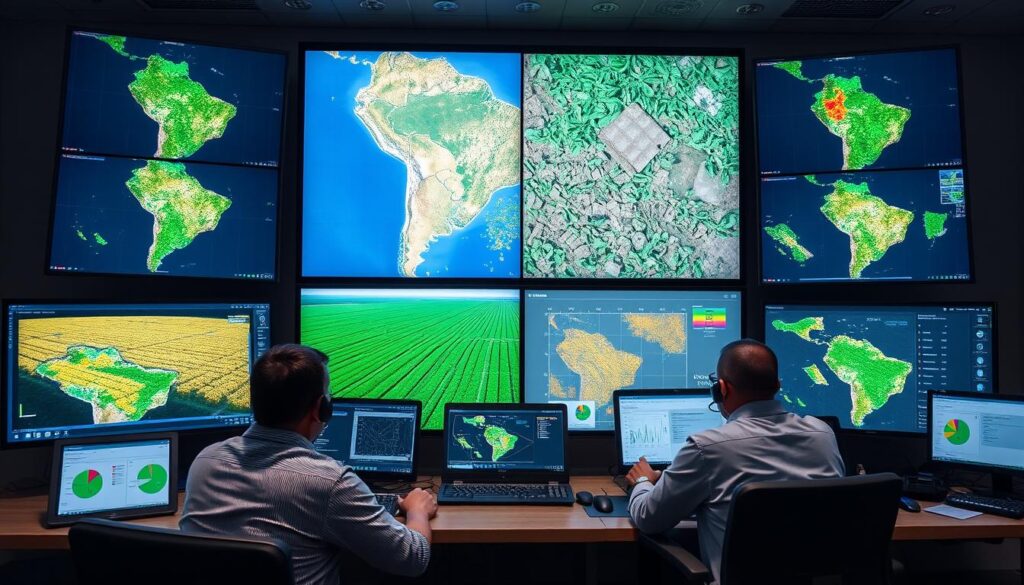 Monitoramento por satélite para sistema de pagamento por safra antecipada