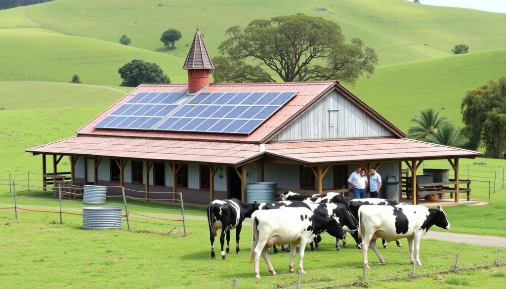 Propriedade da Família Schneider em Nova Petrópolis-RS com sistema de produção sustentável de leite