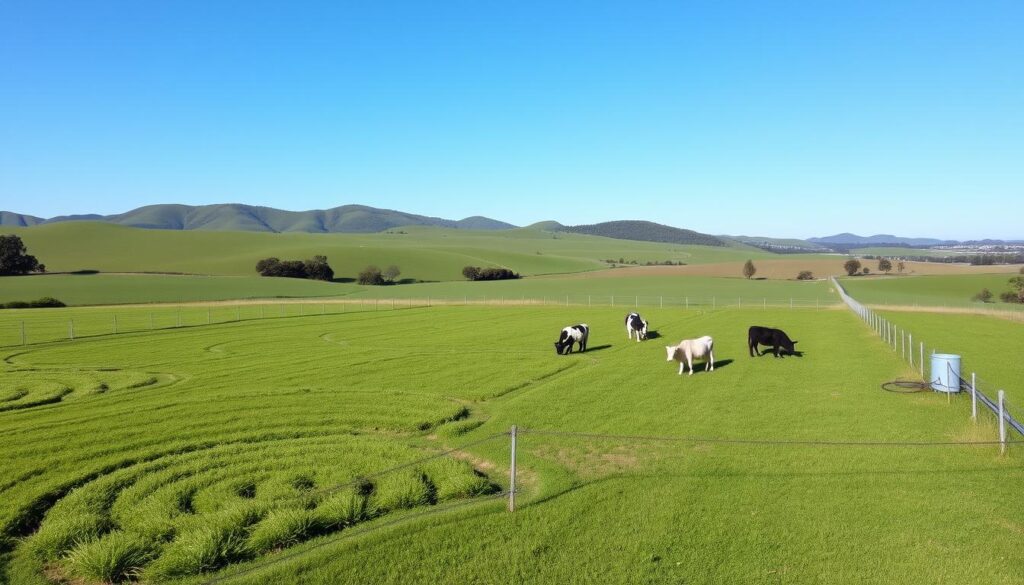 Sistema de pastejo rotacionado em pequena propriedade de pecuária leiteira no Sul com divisão de piquetes