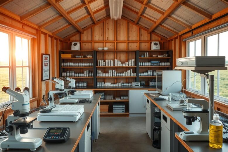 como montar um laboratório de análises de solo na fazenda com baixo custo?