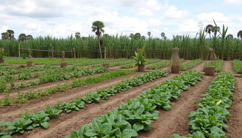hortaliças em áreas de cana de açúcar