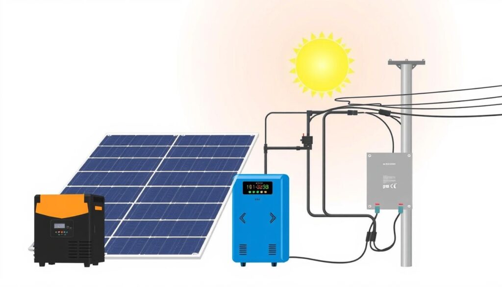 sistema energia solar on-grid para fazenda
