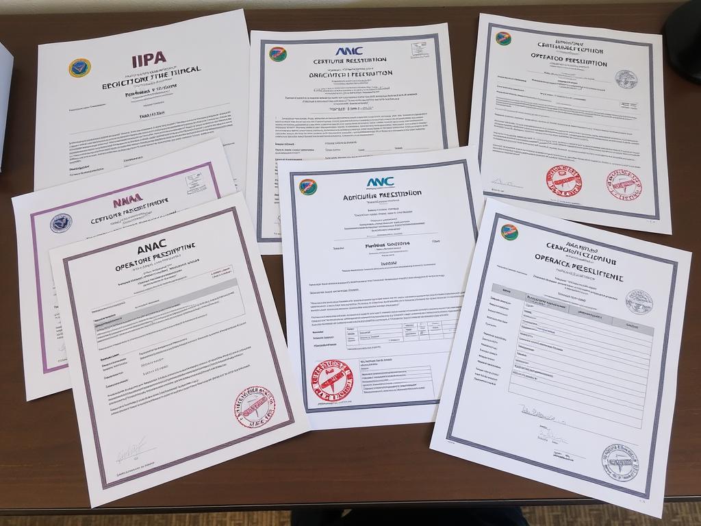 Documentos e certificações necessárias para operação legal de drones na aplicação de inseticidas