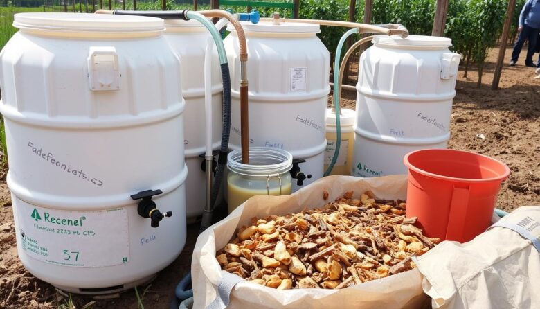 Equipamentos básicos para produção de biofertilizantes em fazenda