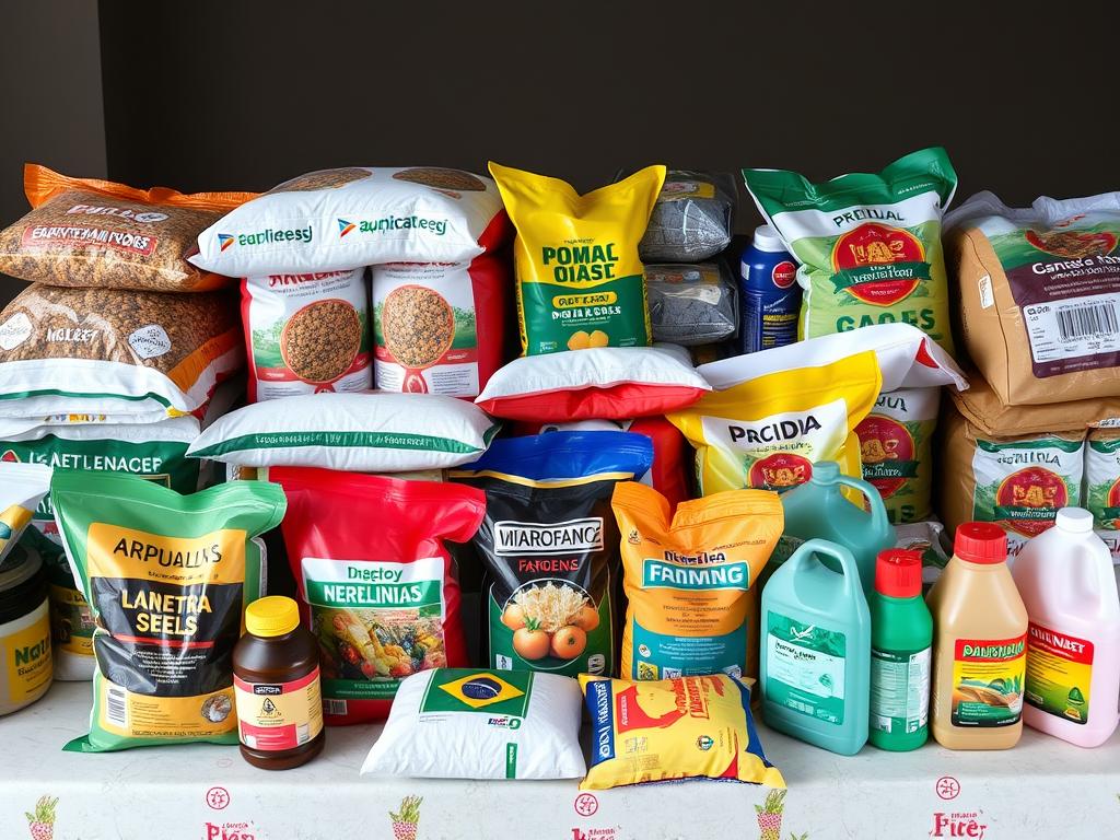 Insumos agrícolas representando custos variáveis para calcular preço mínimo rentável produto rural