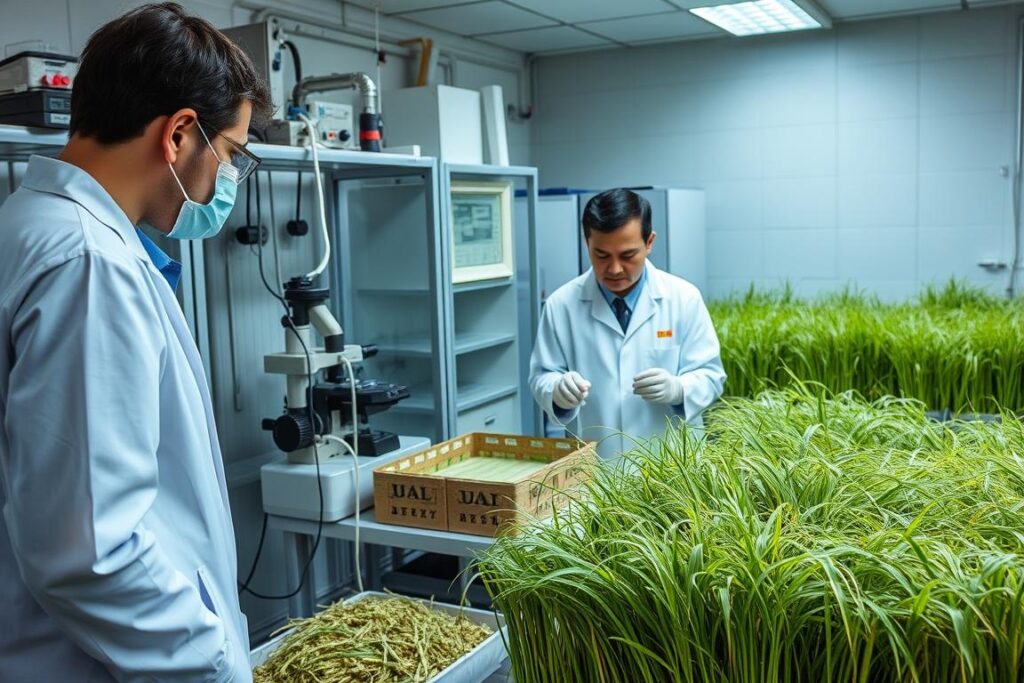 Análise laboratorial da qualidade da biomassa de capim para uso energético