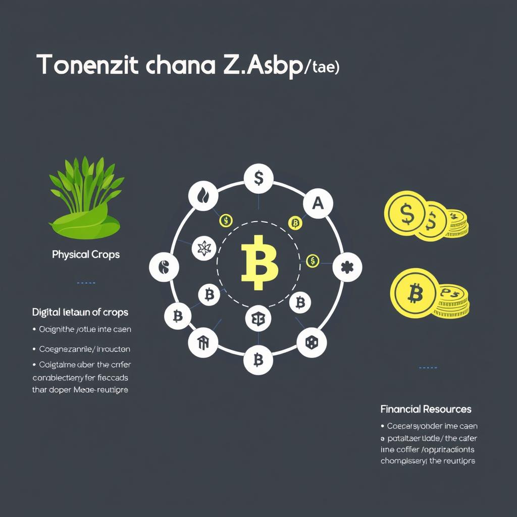 Diagrama explicativo do processo de tokenização de safra para antecipação de recursos