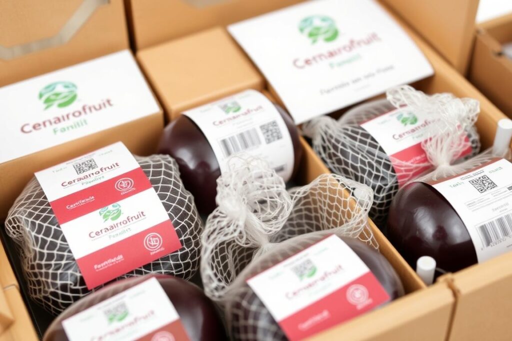 Embalagens especiais para maracujá do cerrado destinado ao mercado premium e exportação