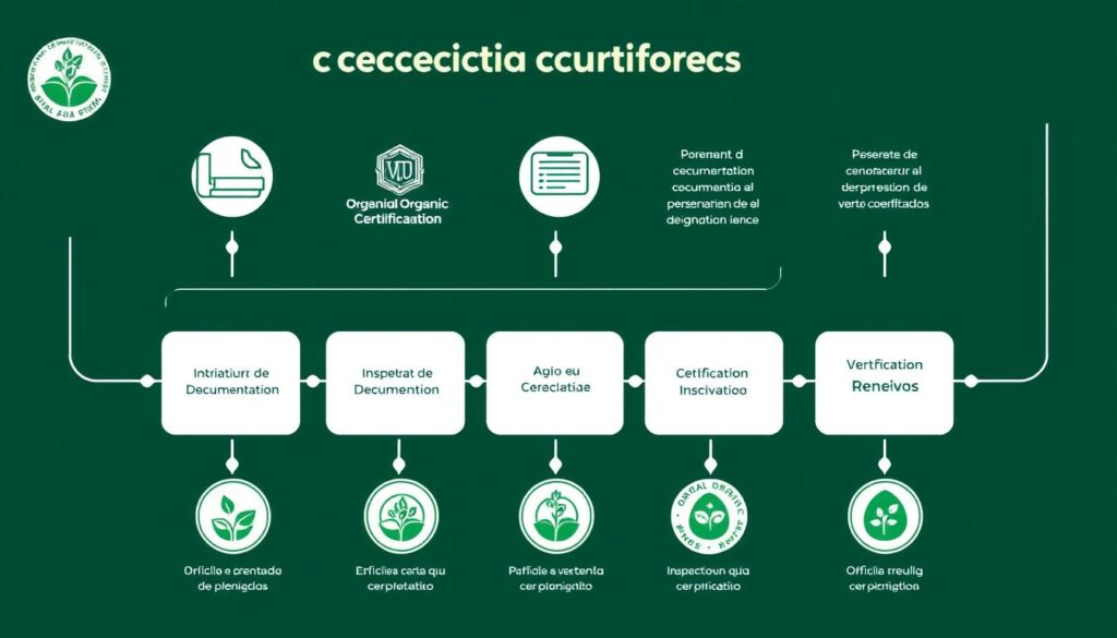 Fluxograma do processo de certificação de produção orgânica local
