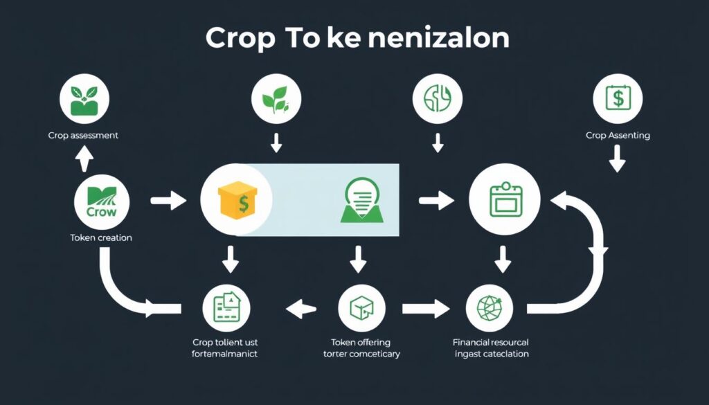 Fluxograma do processo de tokenização de safra para antecipação de recursos
