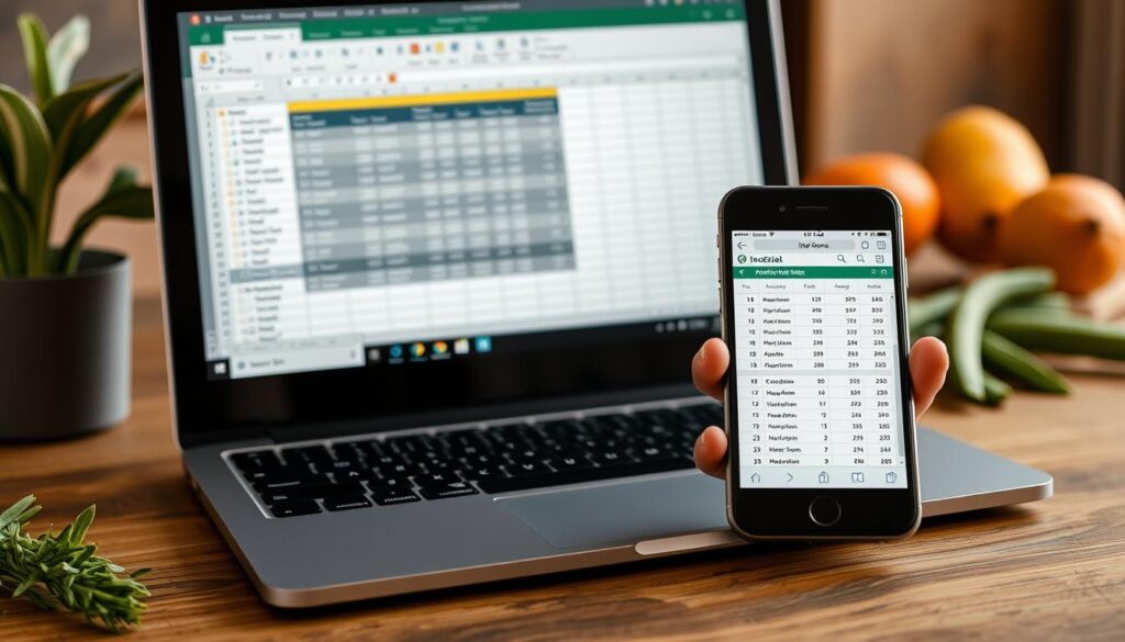 Integração entre app gratuito para controle de estoque e planilhas Excel