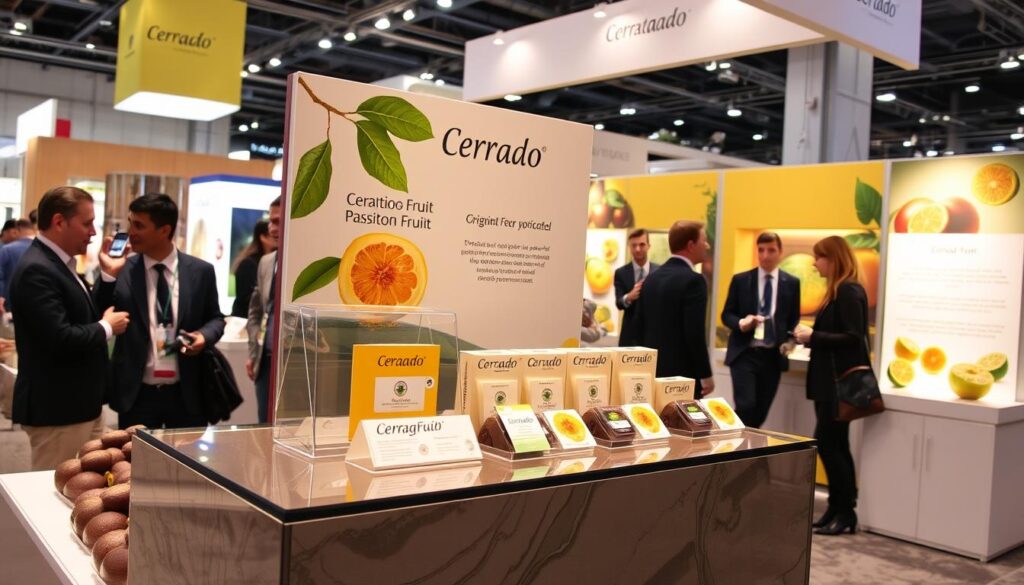 Maracujá do cerrado em exposição em feira internacional de alimentos premium