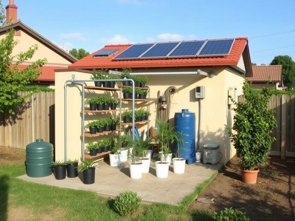 Pequeno viveiro de mudas frutíferas com estrutura otimizada em propriedade familiar