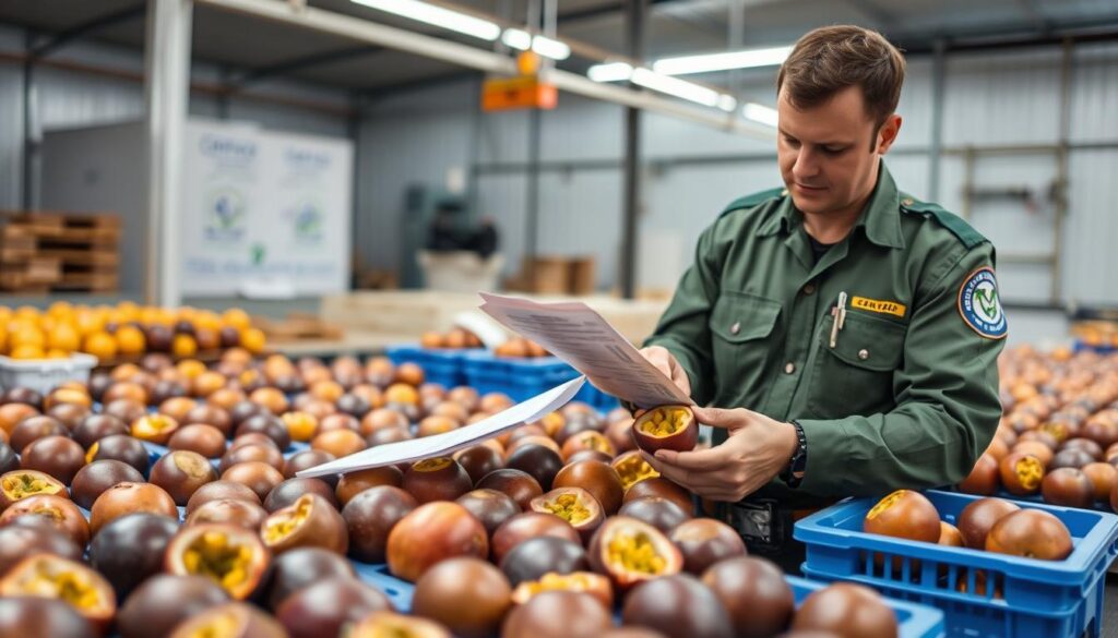 Processo de inspeção fitossanitária de maracujá do cerrado para exportação