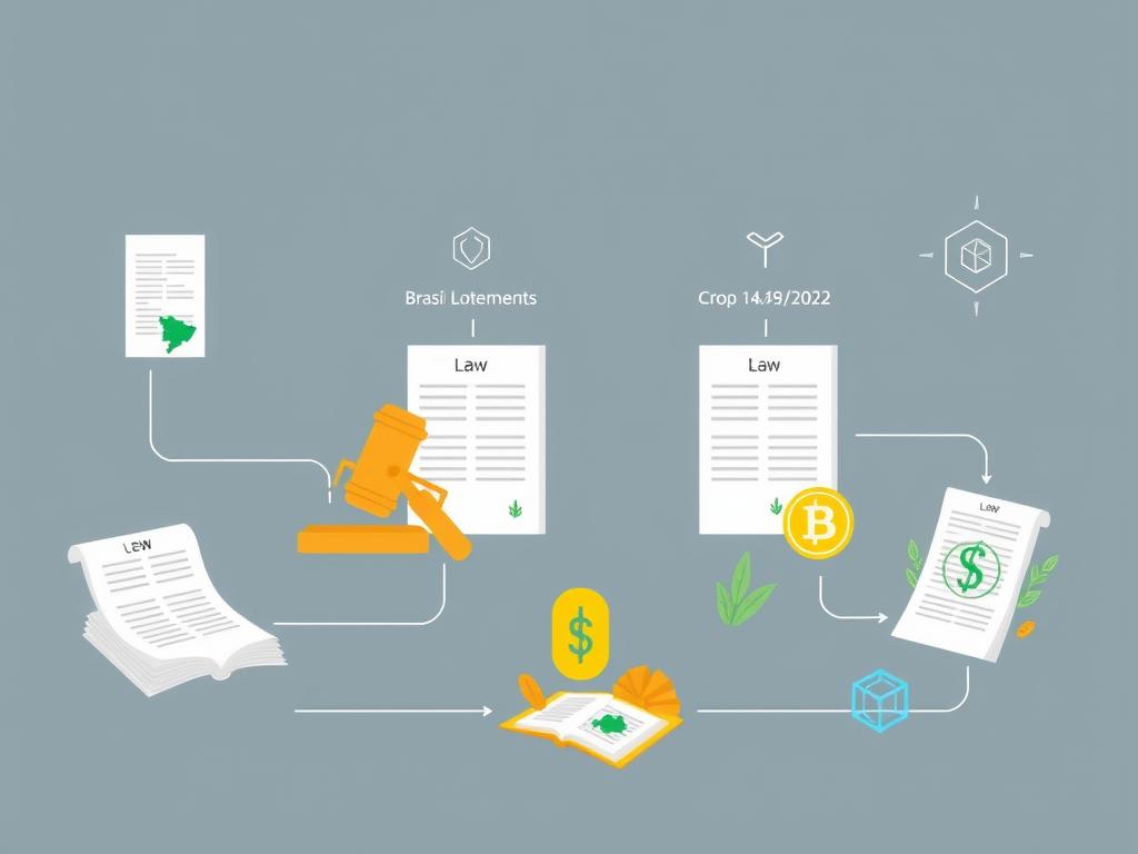 Representação visual da legislação aplicável à tokenização de safra