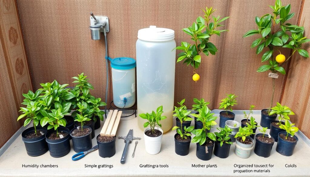 Sistema de propagação vegetativa de baixo custo para mudas frutíferas de alto valor