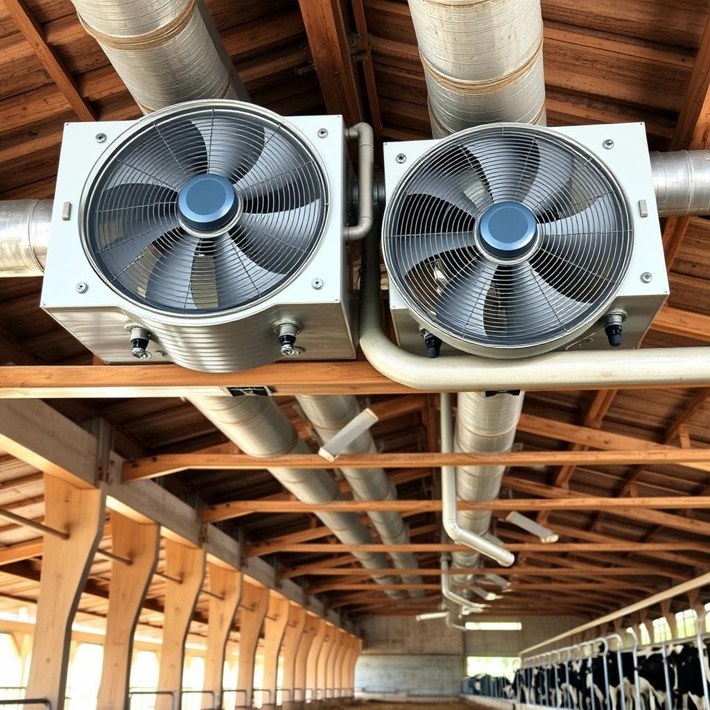 Sistema de ventilação em galpão para gado leiteiro no clima brasileiro