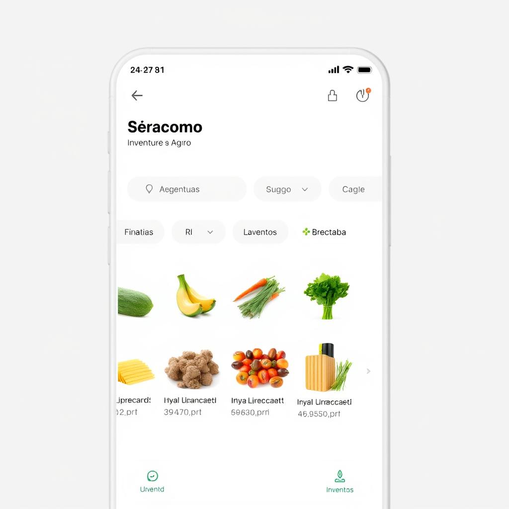 Tela do app gratuito para controle de estoque e vendas rurais Aegro