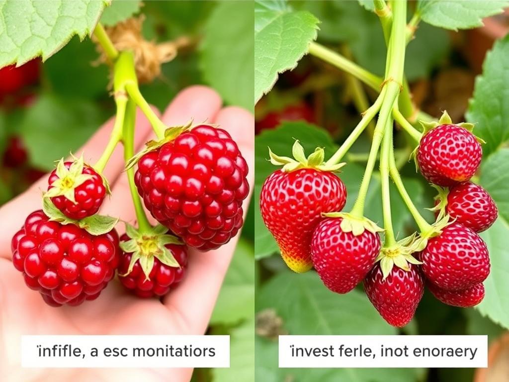 Comparação de frutas vermelhas raras produzidas com e sem sistema de IoT para monitoramento