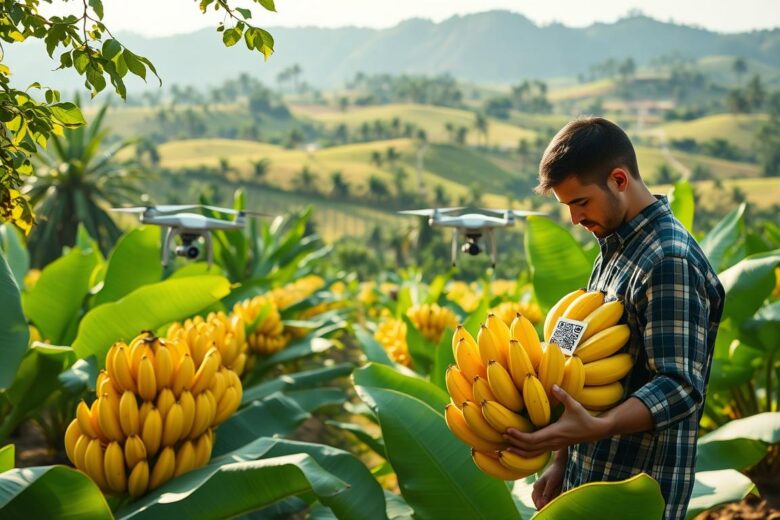 Cultivo de banana orgânica tokenizada para atrair mercado internacional