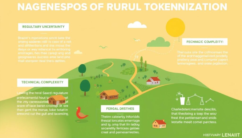 Desafios na tokenização de terra rural com criptomoedas