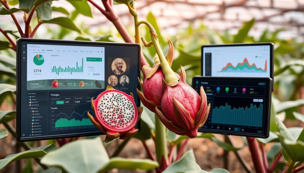 Ferramentas digitais para gestão da tokenização de pitaya