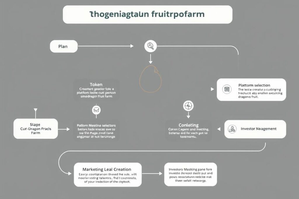 Fluxograma do processo de tokenização de pitaya em pequena propriedade