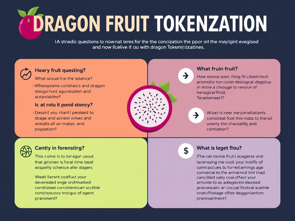 Infográfico respondendo dúvidas comuns sobre tokenização de pitaya