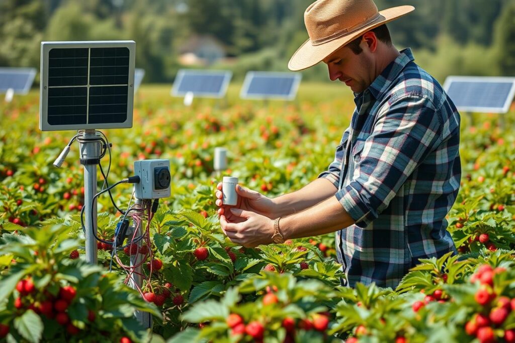 Manutenção de sensores em sistema de IoT para monitorar produção de frutas vermelhas raras