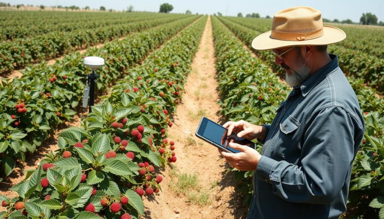 Sistema de IoT para monitorar produção de frutas vermelhas raras em funcionamento em pequena propriedade