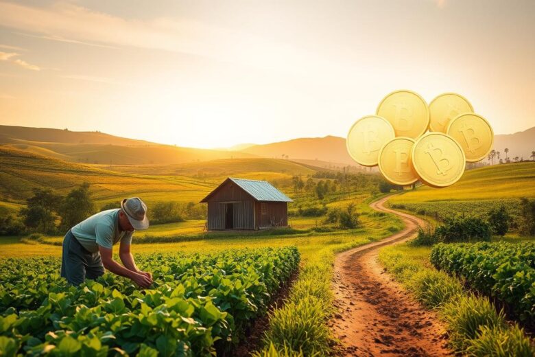 como receber em stablecoin mesmo morando no sítio e converter em reais com p2p?