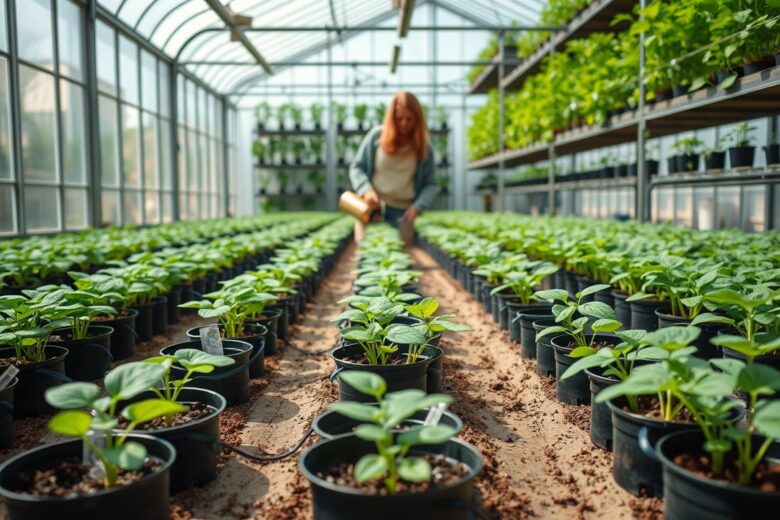 como evitar tombamento de mudas em hortaliças usando práticas simples de viveiro