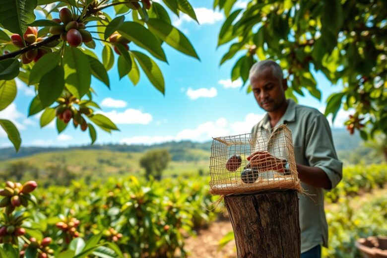 como usar armadilhas simples contra broca do café e proteger a renda da família?