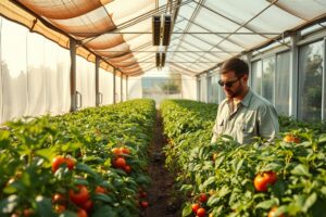 Minha estufa fica muito quente durante a tarde e estou perdendo produção