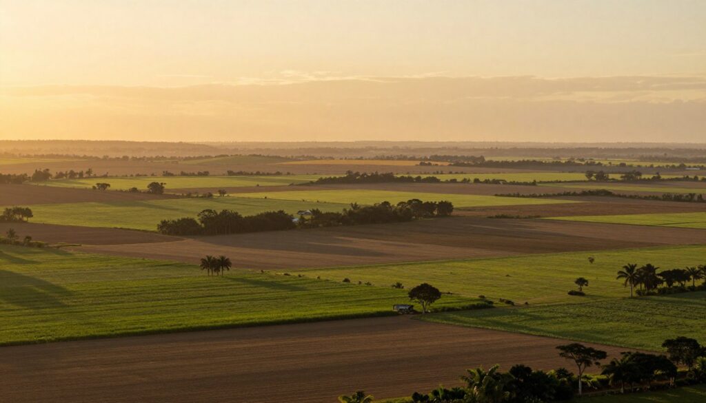 Paisagem agrícola brasileira representando oportunidades de investimento